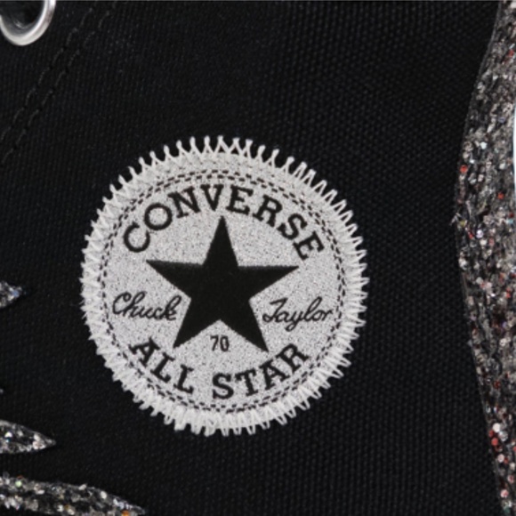 Converse Glitter Shine Chuck 70 High Top Black - Picture 4 of 6